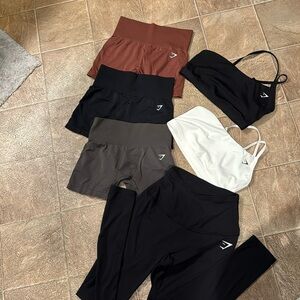 ALL NEW gymshark workout clothes - shorts, bralettes, and leggings